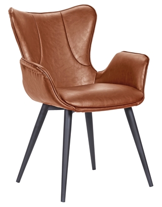 Mist spisebordsstol i cognac/sort fra House of Sander.