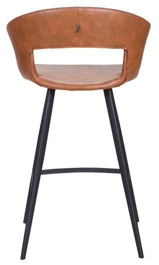 Tora lav barstol i cognac/sort fra House of Sander.