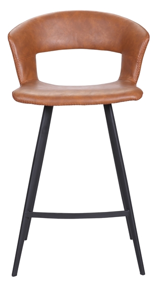 Tora lav barstol i cognac/sort fra House of Sander.