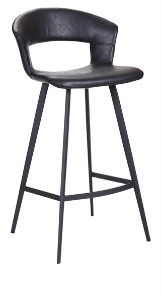 Tora høj barstol i sort/sort fra House of Sander.