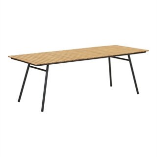 Cleveland have- eller spisebord i teak/sort fra House Nordic.