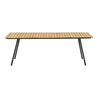 Cleveland have- eller spisebord i teak/sort fra House Nordic.