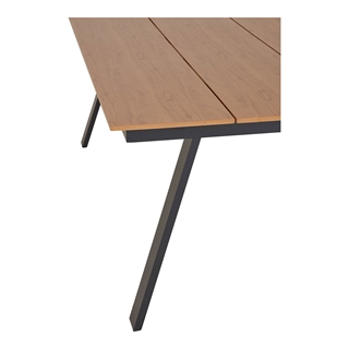 Detalje af Toronto havebord i natur/sort fra House Nordic.