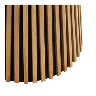 Detalje af foden til Osaka rundt Ø120 cm spisebord i egefiner fra House Nordic.