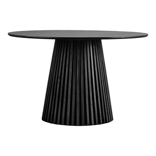 Osaka rundt Ø120 cm spisebord i sort egefiner fra House Nordic.