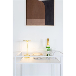 Miljøbillede med Vita bar- eller rullebord m/2 hylder i hvid fra House Nordic.