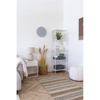 Miljøbillede med Vita reol med 5 hylder i hvid fra House Nordic.