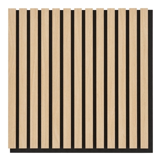 Akustikpanel, træfiner, natur, egetræslook 520x520x22 mm fra House Nordic
