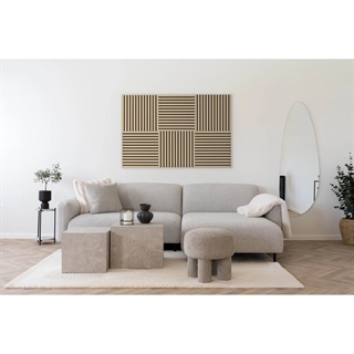 Miljøbillede med Akustikpanel, træfiner, natur, egetræslook 520x520x22 mm fra House Nordic