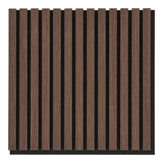Akustikpanel, træfiner, natur, valnødslook 520x520x22 mm fra House Nordic