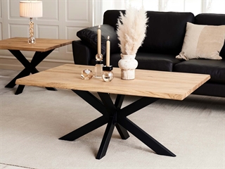 Miljøbillede med Star Sofa Base sofabordben i sort fra House of Sander