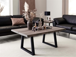 Miljøbillede med Trapez Sofa Base sofabordben i sort fra House of Sander