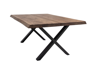 Eksempel på X Sofa Base sofabordben i sort fra House of Sander