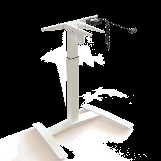 Conset 501-9 7W080 enkeltsøjle have/sænkestel i hvid fra Conset.