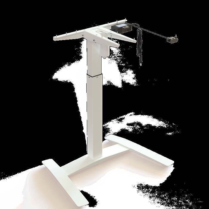 Conset 501-9 7W080 enkeltsøjle have/sænkestel i hvid fra Conset.