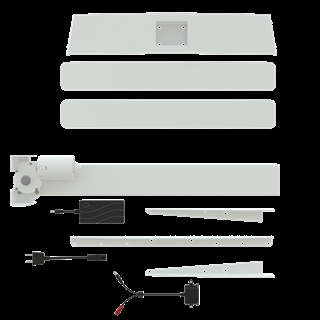 Komponenter til Conset 501-9 7W080 enkeltsøjle have/sænkestel i hvid fra Conset.