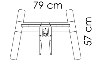 Skitse med mål af Conset 501-9. 