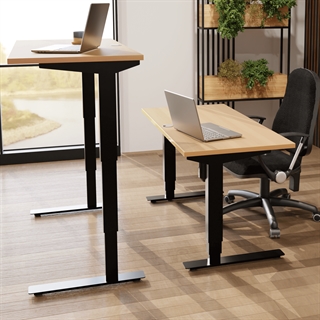 Miljøbillede af 501-37 Børne/junior hæve/sænkebord 100x60 cm i bøg/sort fra Conset 