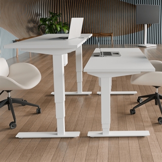 Miljøbillede af 501-37 Børne/junior hæve/sænkebord 100x60 cm i hvid/hvid fra Conset 