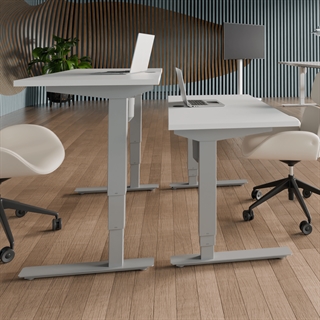 Miljøbillede af 501-37 Børne/junior hæve/sænkebord 100x60 cm i hvid/sølvgrå fra Conset 