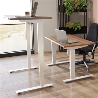 Miljøbillede af 501-37 Børne/junior hæve/sænkebord 100x60 cm i valnød/hvid fra Conset 