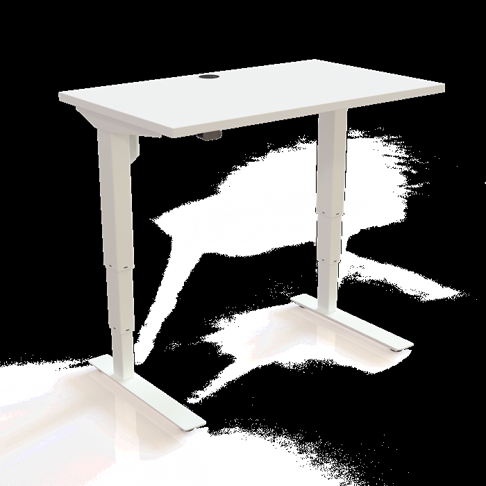 501-37 Børne/junior hæve/sænkebord 100x60 cm i hvid/hvid fra Conset 