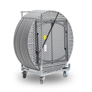 Banquet bordvogn til 7 Banquet klapborde fra ELJ - her vist med Event-borde.