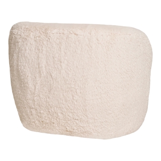 Setubal loungestol i hvid imiteret pels fra House Nordic.