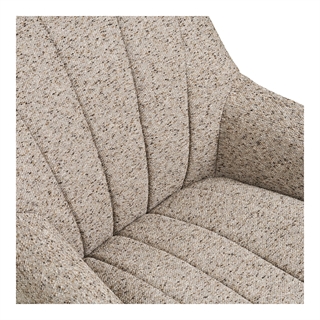 Detalje af Grandola loungestol med drejefunktion igrå fra House Nordic.