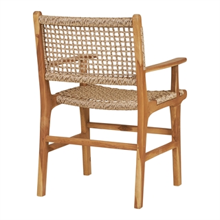 Derby lænestol med armlæn i teak/polyrattan fra House nordic.Derby lænestol med armlæn i teak/polyrattan fra House nordic.
