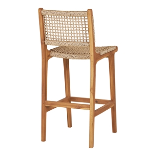 Derby barstol i teak/polyrattan fra House Nordic.