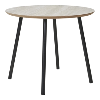 Aalst sofabord Ø55 cm i beige/sort fra House Nordic.