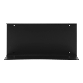 Væghylde/reol med 2 hylder i sort stål fra House Nordic.