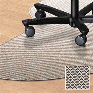 ECO Structure dråbeformet stoleunderlag i beige fra Ege Tæpper.