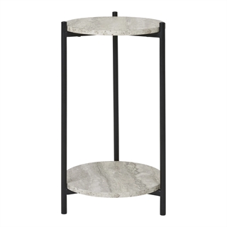 House Nordic - Leuven Hjørnebord (sort, beige)