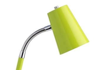 Limegrøn bordlampe flexio unilux