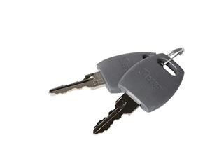 Nøgler til metalskuffe til bord med lås i sort