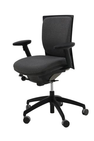 Elegant og flot kontorstol i mørkegrå fra Efg .
