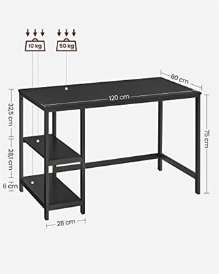 Produktbillede af dette skrivebord fra Vasagle.