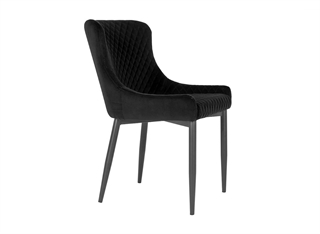 Elegant og flot stol i sort velour fra House nordic.