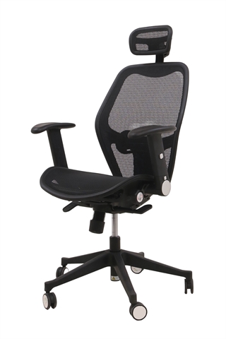HJH Office - Airport - Kontorstol med mesh sæde & ryg (sort) "UDGÅR"