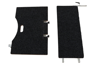 EM1 Bordvogn med ryg og pladeholder fra Easy-Mover - rygplade afmonteret.