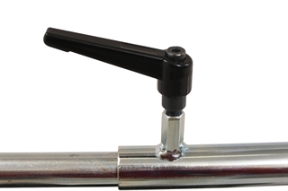 Detalje af EM1 Bordvogn med ryg og pladeholder fra Easy-Mover.