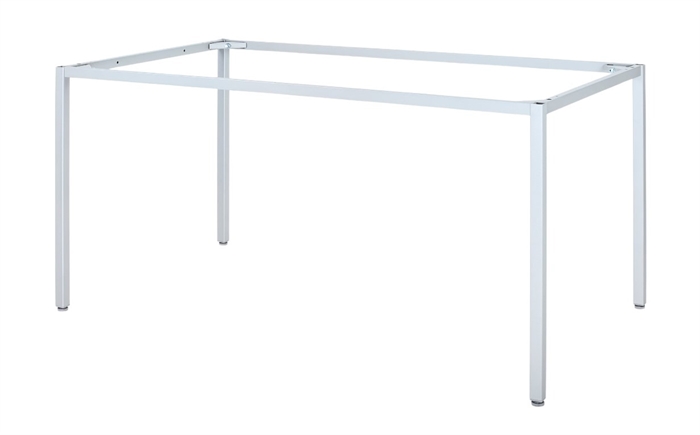 Complement stel med firkantede ben i sølvgrå.