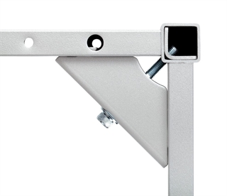 Complement stel med firkantede ben i sølvgrå.