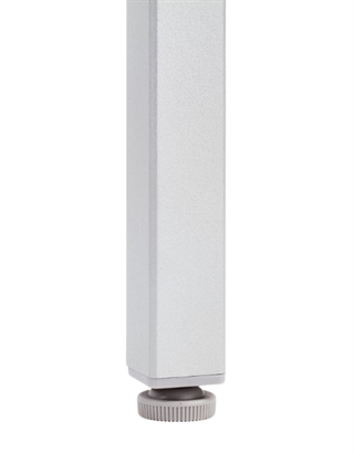 Complement stel med firkantede ben i sølvgrå.