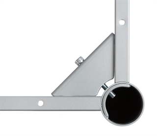 Complement stel med runde ben i sølvgrå.