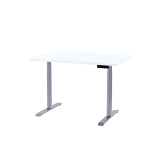 EP 5200 3-ledet hævesænkebord 80x120 i hvid/sølvgrå fra FTI.