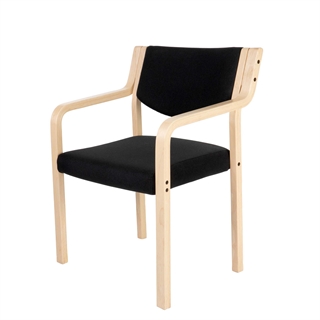 FTI - Scandic Q - Konferencestol (lyst træ/sort)