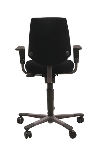 Håg H03 Credo 3300 kontorstol i sort set bagfra.